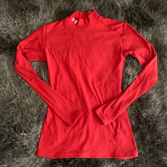 Under Armour Other - Dark red Under Amour fitted long-sleeve base layer shirt